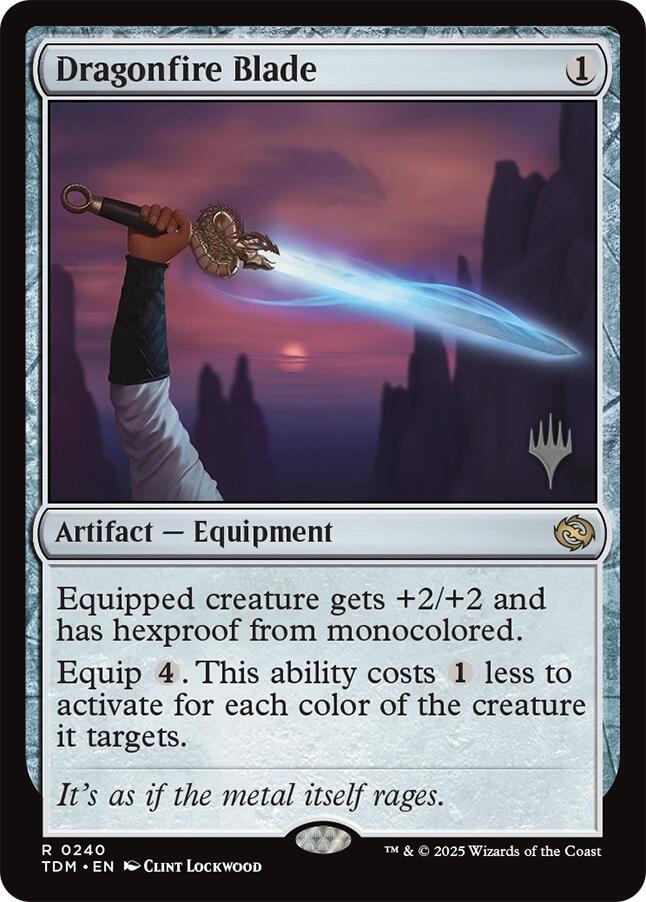 Dragonfire Blade [Tarkir: Dragonstorm Promos]