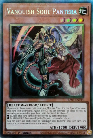 Vanquish Soul Pantera [RA04-EN044] Prismatic Collector's Rare