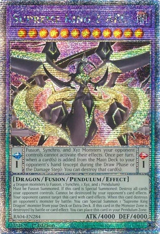 Supreme King Z-ARC [RA04-EN284] Quarter Century Secret Rare