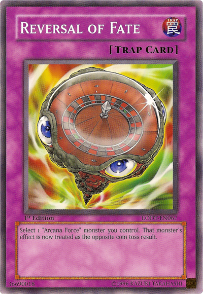 yugioh coin toss cards Reversal of Fate [LODT-EN067] Common