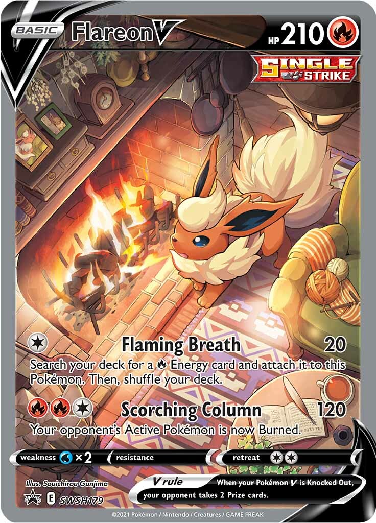 Flareon V (SWSH179) [Sword & Shield: Black Star Promos]