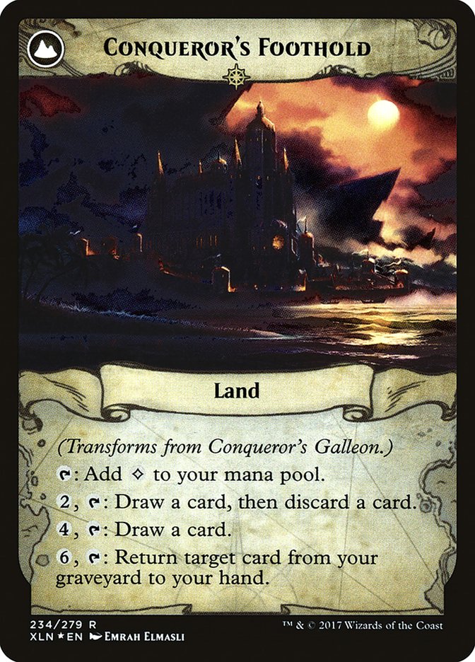 Conqueror's Galleon // Conqueror's Foothold  [Ixalan Prerelease Promos]