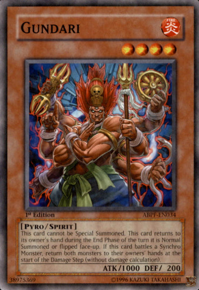 yugioh spirit cards Gundari [ABPF-EN034] Common