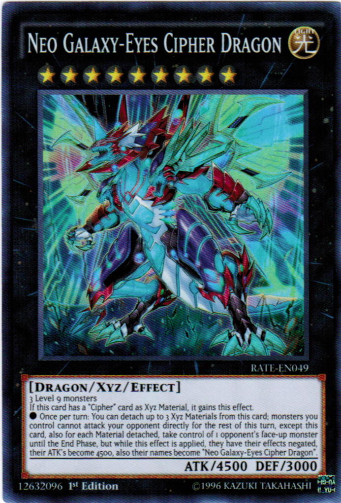 yugioh galaxy eyes cipher dragon deck Neo Galaxy-Eyes Cipher Dragon [RATE-EN049] Super Rare