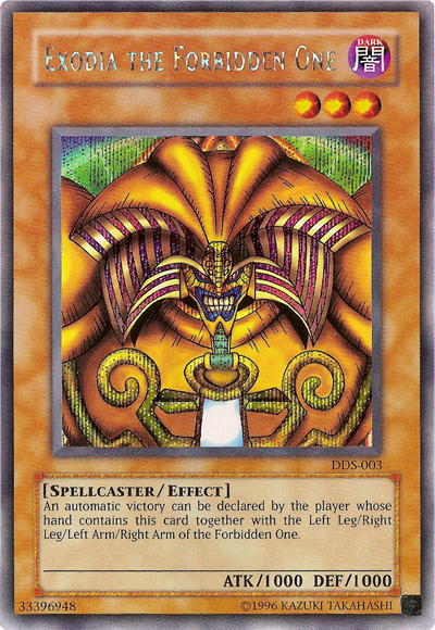 yugioh dark duel stories promo cards Acid Trap Hole (Dark Stories) (DDS-005) Exodia the Forbidden One (Dark