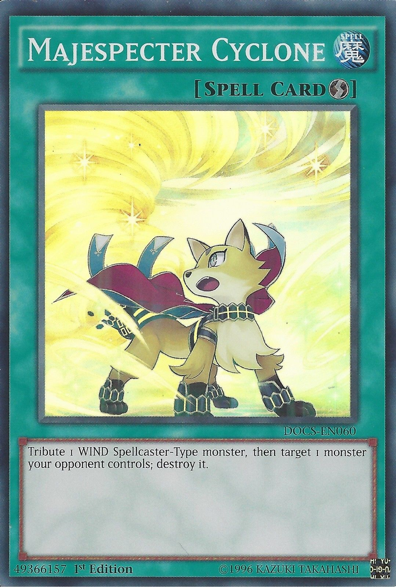 yugioh majespecter cards Majespecter Cyclone [DOCS-EN060] Super Rare