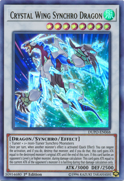 yugioh dragon synchro cards Crystal Wing Synchro Dragon (PUR) - 25th Anniversary Rarity Collection II