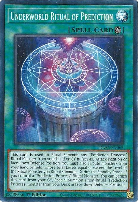 yugioh ritual spell cards Yu-Gi-Oh! Prediction Ritual Spell Card Mint DRL2-EN036 1st Edition