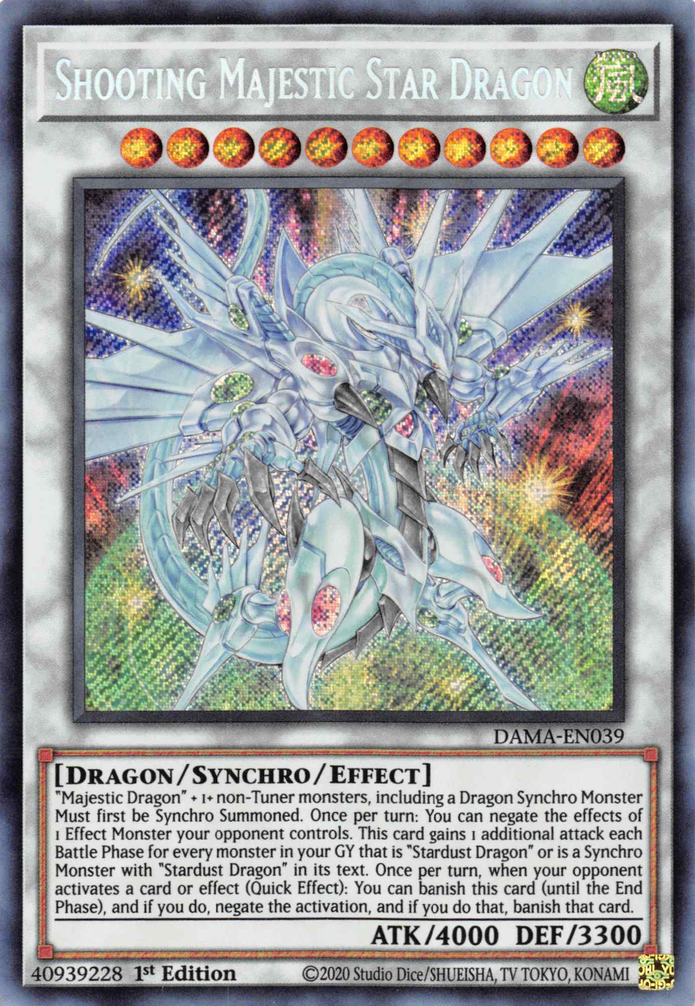 1996 Majestic Star Dragon Yu-gi-oh Limited edition card | eBay