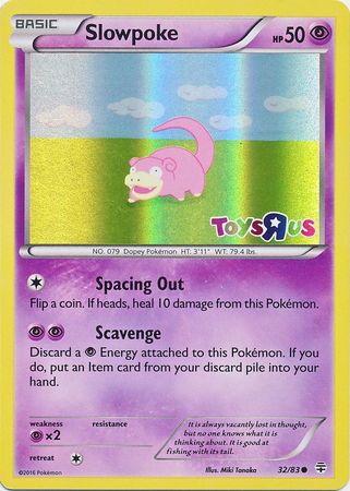 Slowpoke (32/83) (Toys R Us Promo) [XY: Generations]