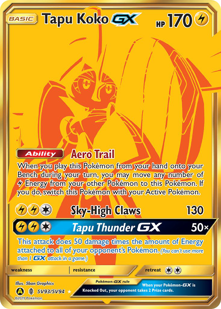 Tapu Koko GX (SV93/SV94) [Sun & Moon: Hidden Fates
