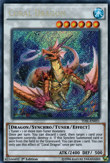 yugioh dragon draw cards Yu-Gi-Oh! - Coral - LEHD-ENB38 - Ultra Rare - 1st Edition - Legendary Hero Decks You can only use this effect of Coral Dragon once per turn. T.G. Over Dragonar - Yu-Gi-Oh!
