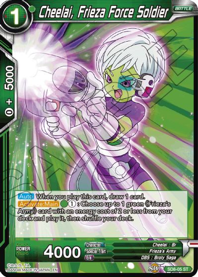 Cheelai, Frieza Force Soldier (Reprint) [SD8-05]
