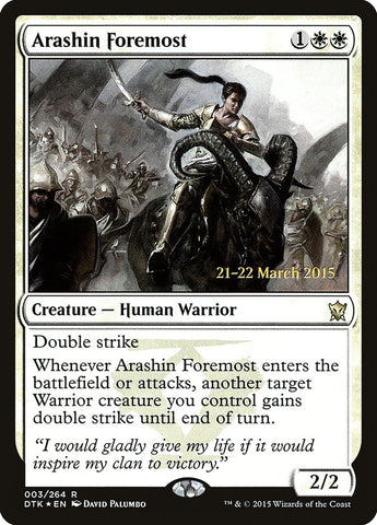 Arashin Foremost  [Dragons of Tarkir Prerelease Promos]