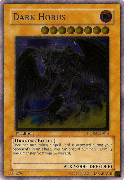 Ultimate Rare  Yugioh, Horus, Dragon