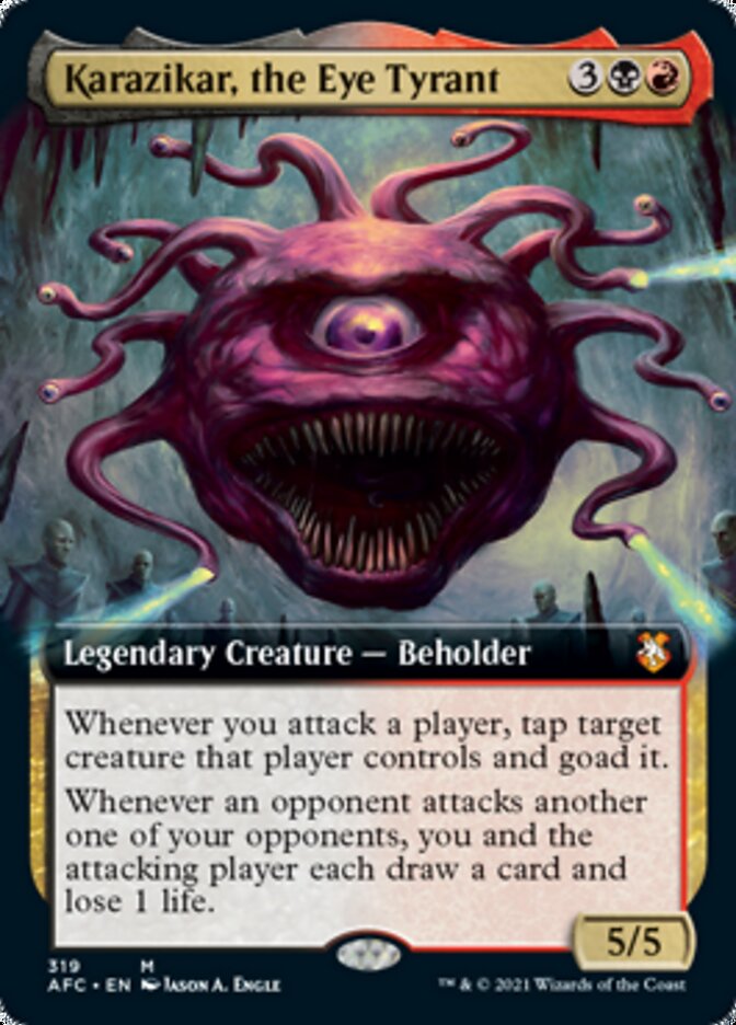 Karazikar, the Eye Tyrant (Extended) [Dungeons & Dragons: Adventures in the Forgotten Realms Commander]