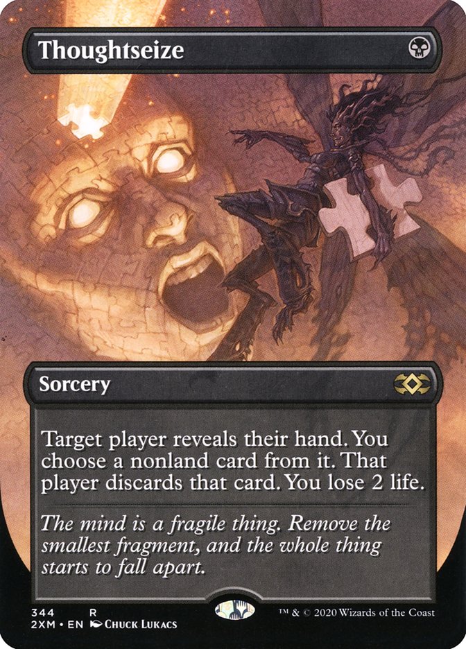 Thoughtseize (Toppers) [Double Masters Extended Art]