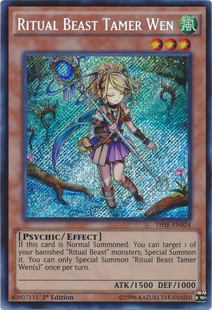 yugioh ritual beast cards Tamer Wen [THSF-EN024] Secret Rare Super Rare Attack Relic of Legends MTG fix-missing-msrp-discount-40off Style:Tapu Koko ex