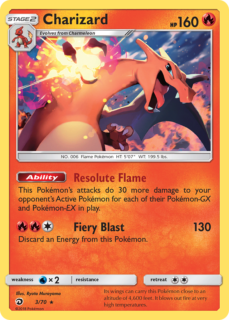 Charizard (3/70) [Sun & Moon: Dragon Majesty]