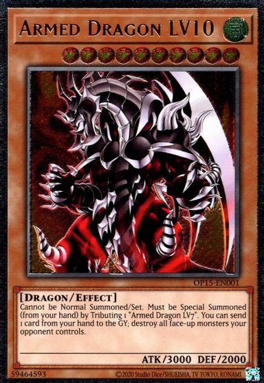 yugioh armed dragon cards YU-GI-OH! Dark Armed, The of Annihilation - BLC1-EN006 - Secret Rare up monsters on your opponents side of the field with an ATK equal to or less than the ATK of the sent monster. Yu Gi Oh : SOD-EN013