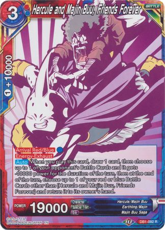 Hercule and Majin Buu, Friends Forever (Alternate Art) [DB1-092]