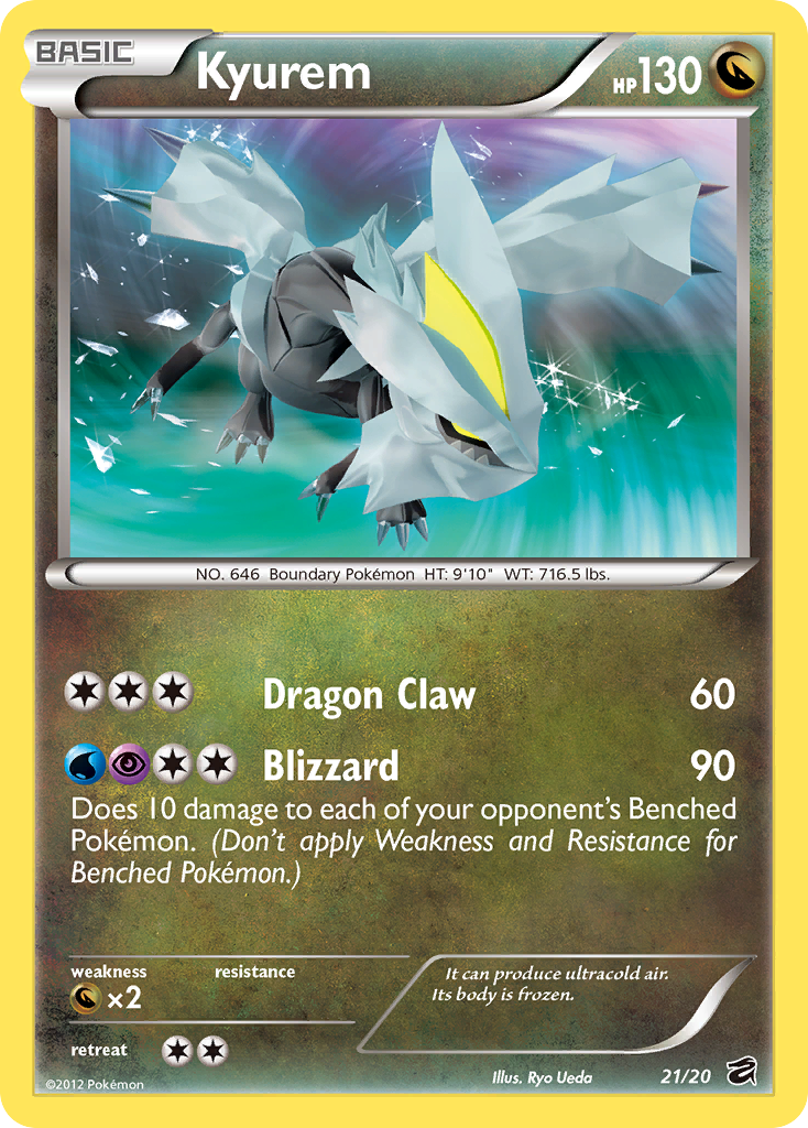 white dragon pokemon card Graded: Kyurem GX PSA 10 Double Infinity Gaming Attack 1 Kyurem (21/20) [Black & White: