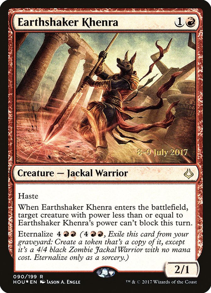 Earthshaker Khenra  [Hour of Devastation Prerelease Promos]