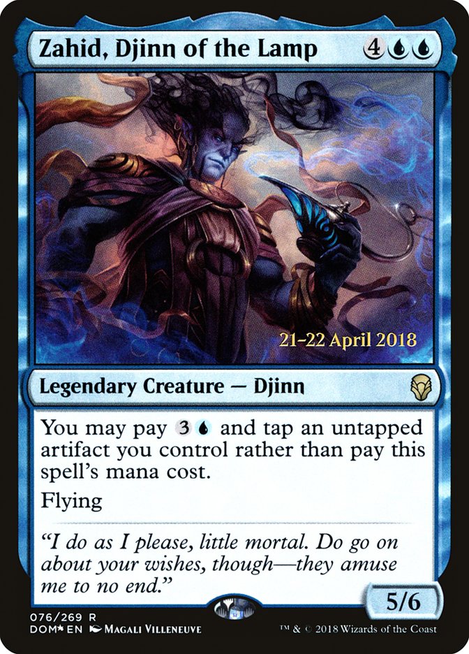 Zahid, Djinn of the Lamp  [Dominaria Prerelease Promos]