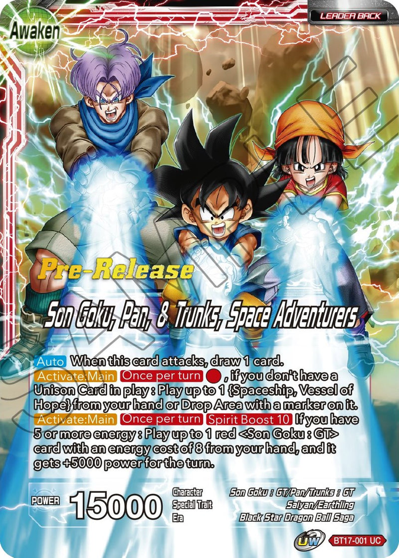 Awakened LR Endless Adventure - Goku (GT) & Pan (GT) & Trunks (GT) Super  INT