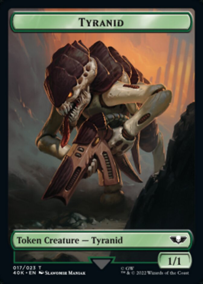 Tyranid (017) // Tyranid (018) Double-sided Token (Surge Foil) [Universes Beyond: Warhammer 40,000 Tokens]