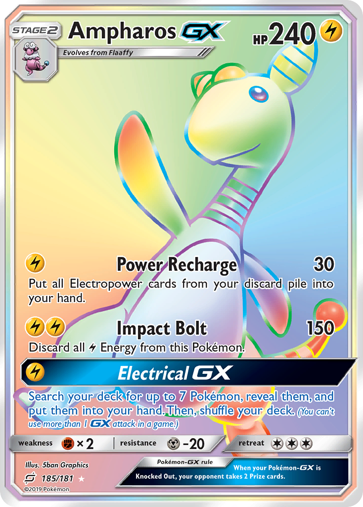 Ampharos GX (185/181) [Sun & Moon: Team Up]