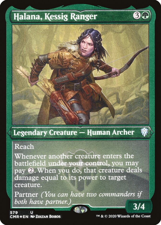 Halana, Kessig Ranger (Etched Foil) [Commander Legends]