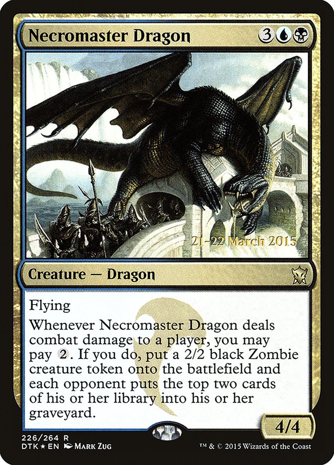 Necromaster Dragon  [Dragons of Tarkir Prerelease Promos]